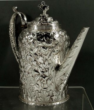 Kirk Silver Coffee Pot C1880 - Imperial Eagle Crest