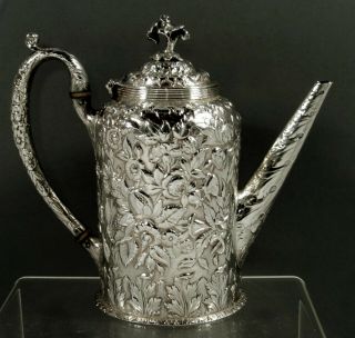 Kirk Silver Coffee Pot c1880 - Imperial Eagle Crest 2