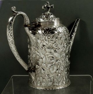 Kirk Silver Coffee Pot c1880 - Imperial Eagle Crest 3