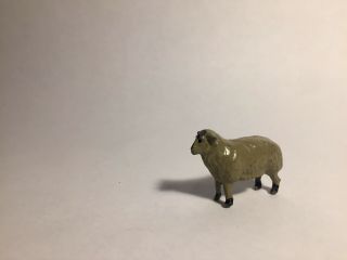 Vintage Miniature Hand Painted Metal Lamb England English
