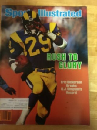 Sports Illustrated December 17,  1984 - Eric Dickerson