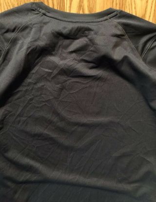 Notre Dame Football Team Issued Under Armour Long sleeve shirt Blue Medium 3