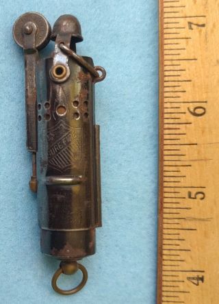 Vintage 1940s Ww Ii Bowers Sure Fire Cylinder Trench Lighter