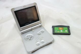 Vintage Nintendo Game Boy Advance Sp Silver System As - 001,  Game