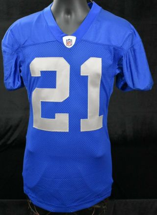2005 Travis Fisher 21 Detroit Lions Game Worn Throwback Football Jersey LOA 2