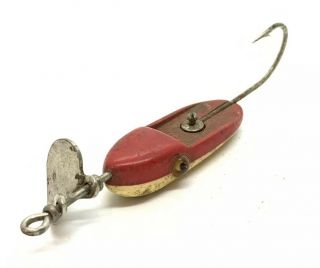 Antique Al Foss Old Fishing Lure Glass Eyes 1928 Oriental No 3— - 3 3/4”