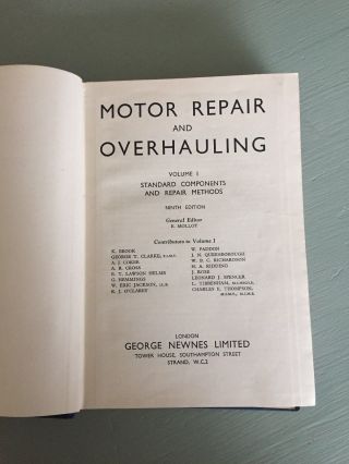 Motor Repair And Overhauling Vol 3 Body Chassis And Frame Repairs 1930 