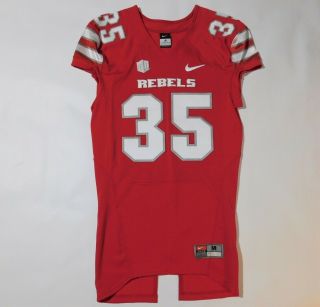 Authentic Team Issued Unlv Rebels 35 Ncaa College Football Nike Jersey Men 