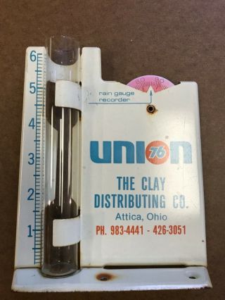 Vintage Advertising Rain Gauge Recorder Union 76