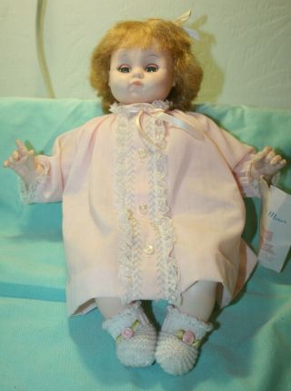 Vintage 1977 14 " Madame Alexander Mary Mine Baby Doll With Tag And Booties