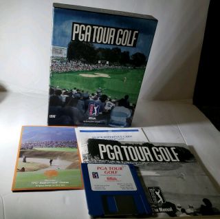 Pga Tour Golf Game Ibm Computer Pc Vintage Software Electronic Arts Complete