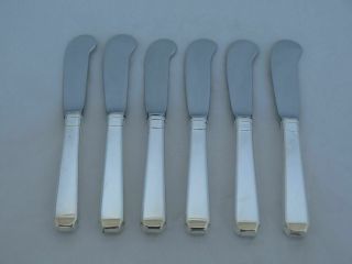 Set Of 6 Towle Sterling Silver Craftsman Butter Spreaders