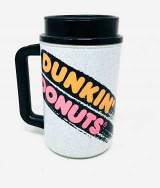 Vintage Thermo Dunkin Donuts Coffee Travel Mug With Lid