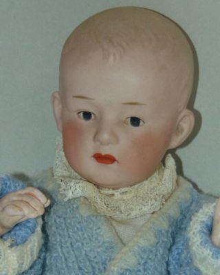 Antique Bisque Doll Gebruder Heubach 10 " Character Baby 6896