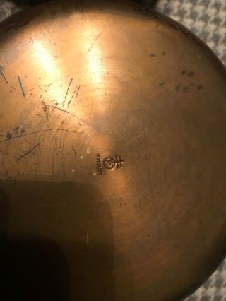Roycroft arts & Crafts mission hammered copper bowl 2