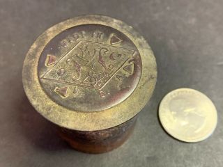 Vintage Miller Oil Lamp Flame Spreader,  1 3/8 " Diameter Base,  Brass