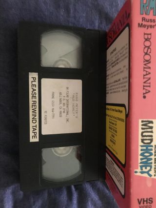 RUSS MEYER ' S MUD HONEY VINTAGE VHS TAPE RM FILMS INTERNATIONAL - Bosomania 3
