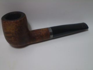 Old Vtg Tobacco Pipe With 925 Stamped Silver Ring.