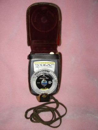Vintage Gossen Luna Pro Light Meter With Leather Case West Germany