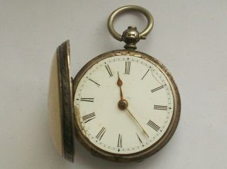 Rare Antique Small Solid Silver Fusee Pocket Watch By A.  Kenmuir & Son Lisburn