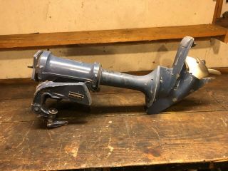 Vintage Evinrude Lightwin 4 Complete Lower Unit Exhaust Housing Prop Transom