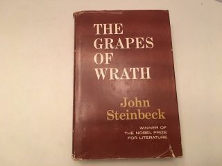 Vintage Grapes Of Wrath John Steinbeck Book Club Edition Bce Hardcover Dj