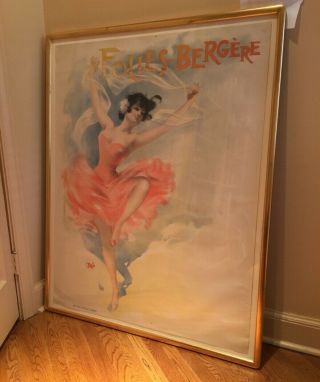 Folies Bergere Vintage Theater Poster by Jean de Paleologue (Of Frame) 2