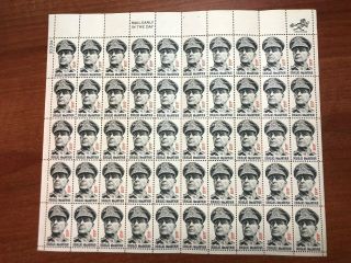 Sheet Of Valid / Vintage General Douglas Macarthur Us Postage Stamps 60 X 6 Cent