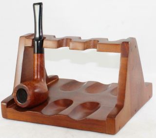Vintage - Kaywoodie - Wood - 6 Smoking Pipe Stand/rest - Drop In Style - 7 1/4 " L X 4 1/4t