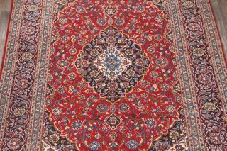 Vintage Traditional Floral 9x12 Persian Area Rug Hand - Knotted Oriental Red Rug 3