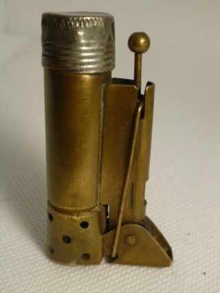 Vintage Wwi / Wwii Brass Tornado Windshield - Trench Art Lighter From Austria