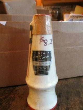 Vintage Clear - Tone Mute Humes & Berg Chicago Stone Lined Nos