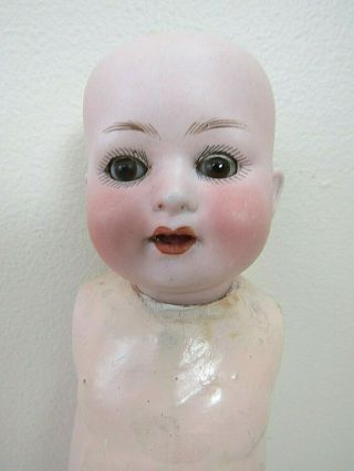 Antique Bisque Head Baby Doll Heubach Koppelsdorf Germany 300 13/0 Glass Eyes