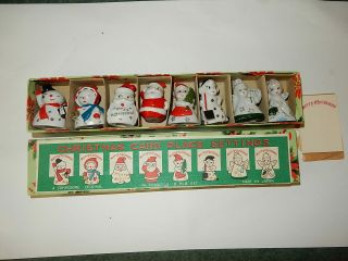 Vintage 50’s Porcelian Christmas Card Place Settings