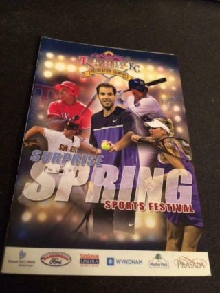 2014 Kansas City Royals & Tex Rangers Spring Training Baseball Pocket Schedule