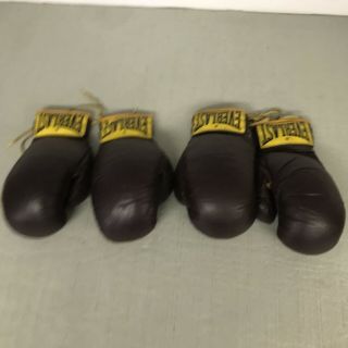 Boxing Gloves 2 Pair Vintage Everlast Leather 2922 Collectible 10 Oz