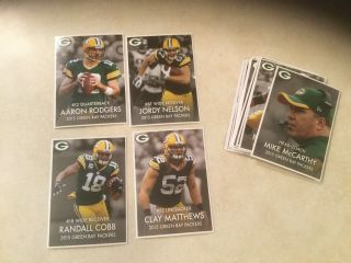 Green Bay Packers 2015 Regional Police Set Hard To Find Rodgers Matthews Cobb