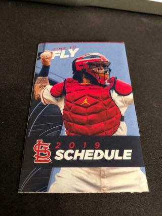 2019 St.  Louis Cardinals Baseball Pocket Schedule Bank Version Yadier Molina