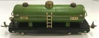 Vintage Lionel Trains 815 Green Tank Car