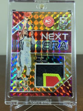 2018 - 19 Spectra Trae Young Rookie Rc 4 Color Patch Jersey Orange /5