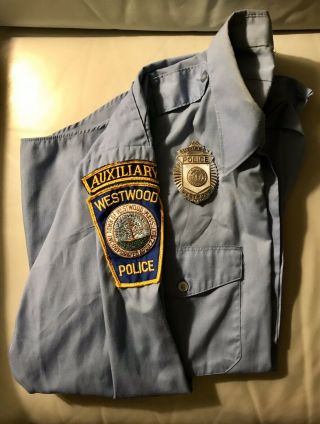 Vintage Westwood Auxiliary Police Uniform With Badge