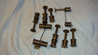 Antique Standard Electric Time Co.  Master Clock Program Reels Brass Parts Repair