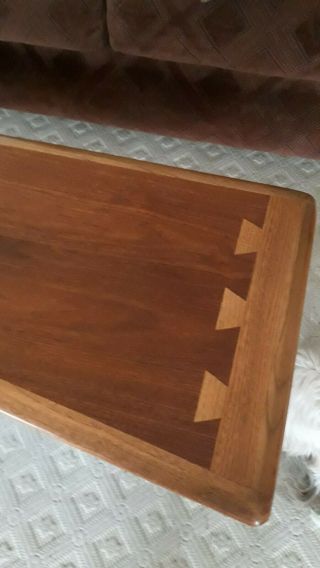 Rare Mid Century Lane Acclaim Boomerang Dovetail Inlaid Top Coffee Table 2