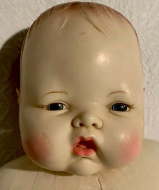 Vtg Vinyl/cloth Baby Doll By Ideal Toy Corp 1983 Thumbelina Tt - 21 18 " Cryer