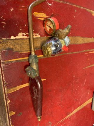 Vintage Prest - O - Lite Acetylene Torch Regulator,  And Handle