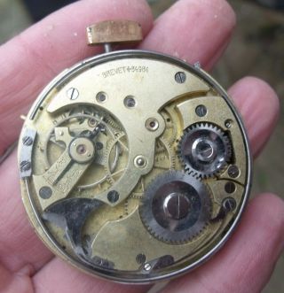 Antique Chronometre Repetition Repeater Chronometer Pocket Watch Movement Brevet