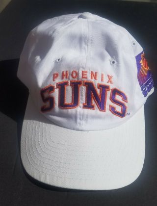 Vintage Phoenix Suns Nba Basketball Starter Adjustable Snapback White Hat Cap