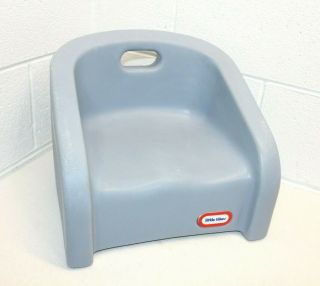 Vintage Little Tikes Toddler Kid Booster Seat Child Chair Blue W/ Handle