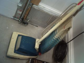 Vintage Hoover Convertible Vacuum Cleaner Blue And White Good