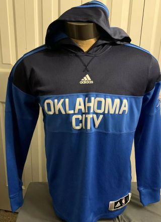 Adidas Nba Oklahoma City Thunder Okc 3 - Stripe Trefoil Pullover Hoodie Large